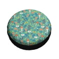thumbnail image 3 of Kll Mushrooms And Flowers Tire Cover,Universal Wheel Tire Cover For Trailer, Rv, Suv, Truck,Camper And Many Vehicle,(15 Inch), 3 of 8
