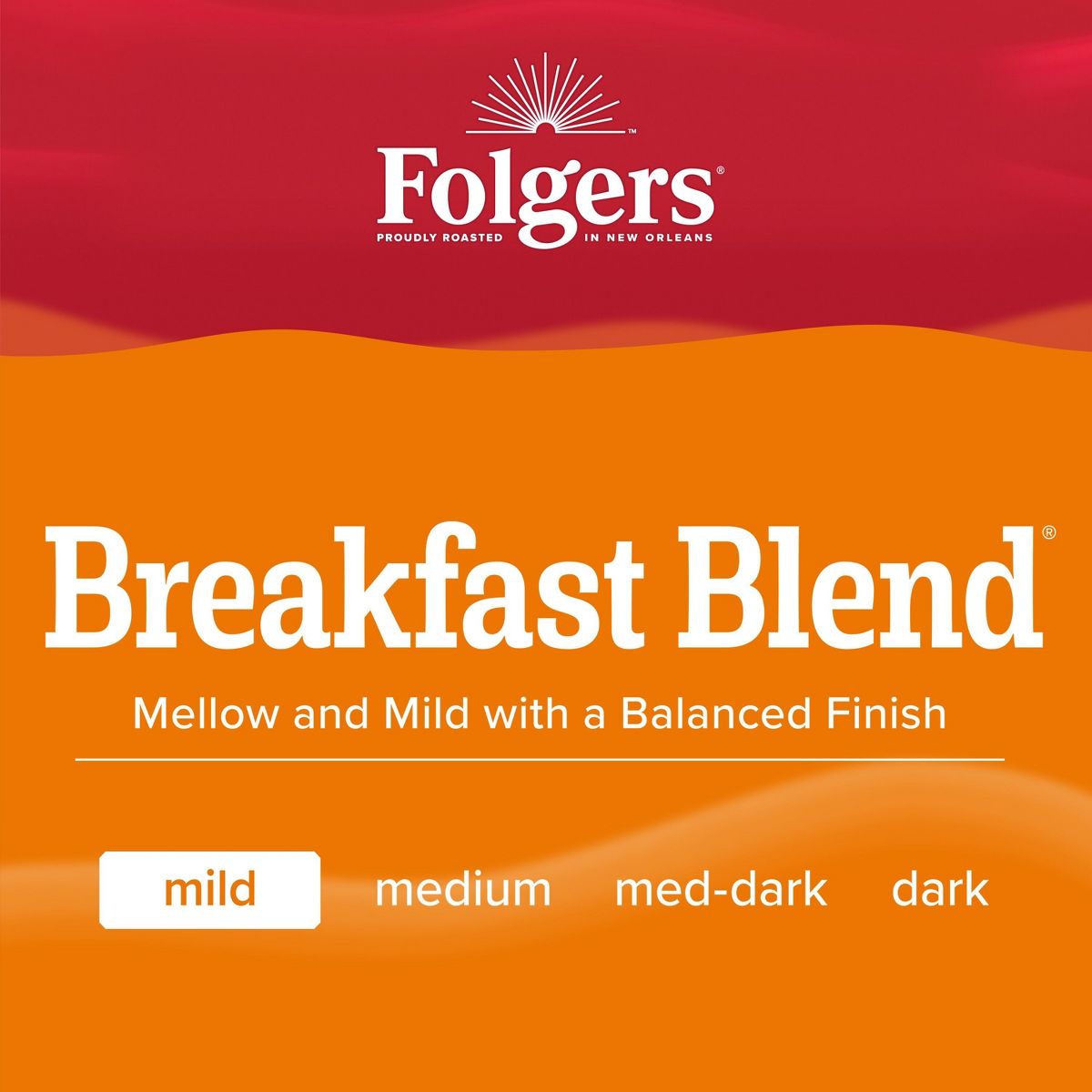 2X - Folgers Breakfast Blend Coffee Mild Roast Keurig K-Cup Pods - 24ct