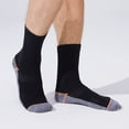 thumbnail image 6 of Kodal Copper Infused Crew Socks Business Athletic Moisture Wicking Odor Free Comfortable for All Day Wear (4/5 Pairs), 6 of 7