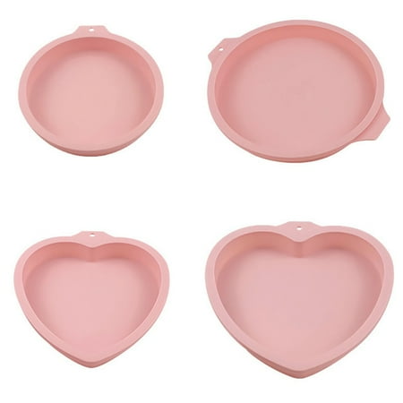 

Heart- Rainbow Cake Plate Silica Mold Round Qifeng Cake Mold Layered Baking Plate Grinding Tool