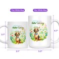 thumbnail image 4 of Dachshund Hello Spring Time Flower Floral Nature Mug Wiener Dog Lover Gifts Idea Coffee Tea Cup - 02031, 4 of 4