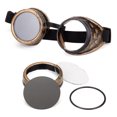 thumbnail image 1 of C.F.GOGGLE Kaleidoscope Goggles Steampunk Welding Goth Cosplay Vintage Goggles Rustic, Black, 1 of 4
