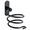 thumbnail image 2 of Soporte para Secador Pelo Montado en la Pared, Herramientas para Cuidado Cabello en Espiral, Estante Colgante, Organizador para Secador de Pelo, Organizador Almacenamiento Negro, 2 of 10
