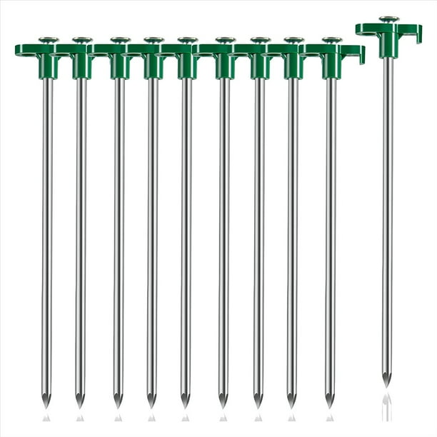 10 Estacas para Tienda de CampañA, Estacas para Acampar Al Aire Libre una Prueba de Viento, para Tipo de Suelo.