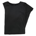thumbnail image 1 of Alfani Womens Solid One Shoulder Blouse, black, 2XL, 1 of 2