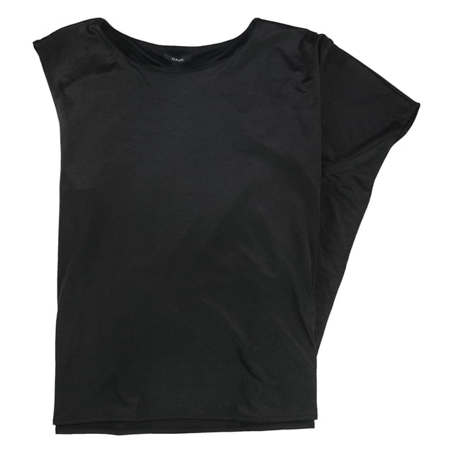 Alfani Womens Solid One Shoulder Blouse, black, 2XL