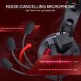 thumbnail image 2 of Auriculares para juegos, auriculares estéreo con micrófono, auriculares con cable para PC con micrófono con cancelación de ruido, auriculares para juegos sobre la oreja para PC/MAC/PS4/PS5/Nintendo S Namotu CZDZ-ZC135, 2 of 7