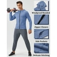 thumbnail image 6 of FEOYA Mens Hoodie Jackets Full Zip Male Running Shirts Long Sleeve Outdoor Athletic Jacket for Fishing Hiking Active Workout Gym Training 2XL Blue, 6 of 7