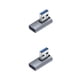 thumbnail image 1 of Cateissary Convertidor de datos femenino Codo de ángulo Adaptador universal OTG Convertidores de carga para teclado de lector de tarjetas de Azul 2Conjunto, 1 of 6