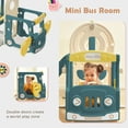 thumbnail image 6 of Huracan Kids Swing-N-Slide with Bus Play Structure, Freestanding Bus Toy with Slide&Swing for Toddlers, Bus Slide Set with Basketball Hoop, 6 of 9