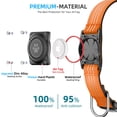 thumbnail image 3 of Collar para perros Furrigo mejorado con soporte para AirTag, impermeable, naranja, 3 of 6