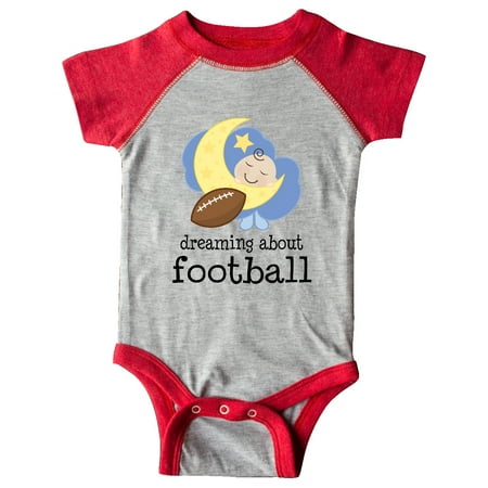 

Inktastic Football Baby Gift Dreaming About Football Gift Baby Boy Bodysuit