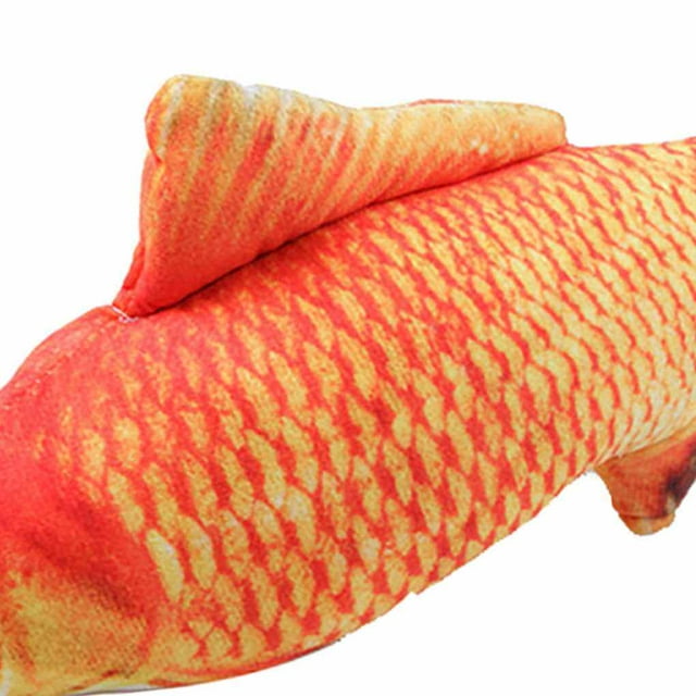 Jouet Réaliste en Forme de Poisson pour Chat, Jouet à l'Herbe à Chat, Poisson, Chaton, Teaser, Peluche, Poisson de Simulation, Jouet Interactif à l'Herbe à Chat