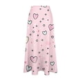 thumbnail image 7 of TaTaai Women's Plus Size Printed Skirt with Side Zipper, Elastic Waistband, and Flowy Comfortable Fit for Spring and Summer Gift, 7 of 7