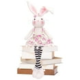 thumbnail image 7 of Easter Bunny Plush Doll, Striped Long Legs Sitting Design, 37Cm Height Cute Creative Gift For Spring Familyren's Easter Decorations New Arrival Plush Toy, 7 of 7