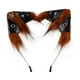 thumbnail image 4 of Diadema con orejas de gato para Halloween, accesorio decorativo de moda para mascaradas Rojo marrón, 4 of 8
