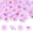 thumbnail image 1 of Uxcell 150-Pack Cabezas de Flor de Cerezo Artificial, Pétalos de Flor de Seda Falsos para Bodas/Vestidos/Pared de Flores/Artesanías DIY/Decoración de Fiestas, Cabezas Florales Falsas [Púrpura Claro], 1 of 1