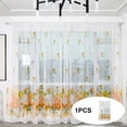 Trees Sheer Curtain Window Voile Drape Fabric Pretty Shower Curtain