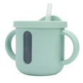 thumbnail image 4 of Copa De Entrenamiento Para Niños Pequeños De Tazas Para Bebidas De Silicona Con Manijas Dobles Cubierta A Prueba De Fugas Para Bebés Viajes En El Hogar Leche, 4 of 7