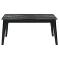 thumbnail image 5 of Crestmont 78-inch Extension Dining Table Black Faux Marble, 5 of 11