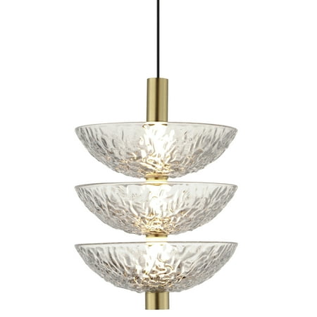 

Maxim 24983Tc Metropolis 12 Wide Led Multi Light Pendant - Brass