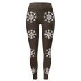 thumbnail image 4 of MKLEKYY Leggings navideños con estampado de copos de nieve para mujer, pantalones de yoga para fitness y deportes., 4 of 4