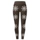 thumbnail image 4 of MKLEKYY Leggings navideños con estampado de copos de nieve para mujer, pantalones de yoga para fitness y deportes., 4 of 4