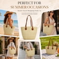 thumbnail image 7 of DAKIMOE Straw Beach Bag For Women Summer Boho Tote Bag Handbags Large Shoulder Purses Woven for Vacation, 7 of 7