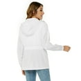 thumbnail image 6 of Avoogue Womens Raincoat Waterproof Rain Jacket Lightweight Packable Hooded Rain Coat Outdoor Active Windbreaker, 6 of 8