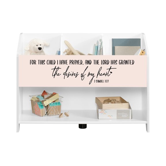 LifeSong Milestones Bookcase Footboard Storage Box For This Child