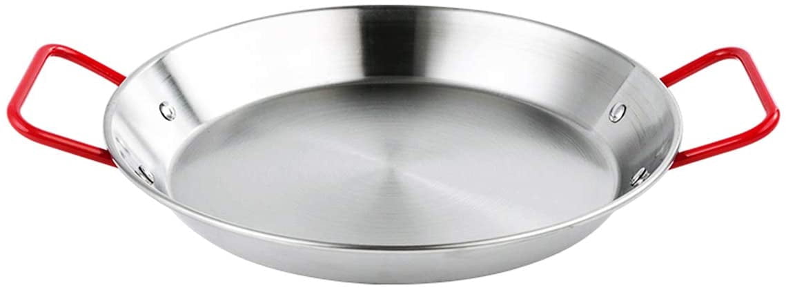 Non-stick Stainless Steel Paella Pan Paella Dish 32cm