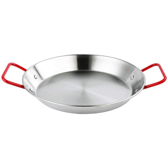 Non-stick Stainless Steel Paella Pan Paella Dish 32cm