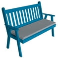 thumbnail image 3 of Kunkle Holdings, LLC Pine 5' Traditional English Garden Bench Walnut Stain, 3 of 5