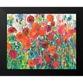 thumbnail image 2 of Grim, Tara Funk 14x12 Black Modern Framed Museum Art Print Titled - Vivid Poppy Collage III, 2 of 5