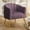 Purple, variant on SEYNAR Oversized Glam Velvet Pumpkin Barrel Accent Chair,Modern Upholstered Cream Side Sofa Armchair for Living Room,Vanity (Purple)