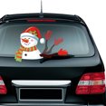 thumbnail image 4 of Riwesomey Etiqueta engomada del limpiaparabrisas de la ventana trasera del coche de Papá Noel estilo de coche de Navidad divertido brazo que agita las Automoción decorativa y accesorios No.05 Riwesomey VI1434-05B, 4 of 6