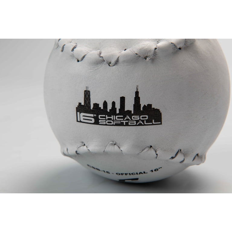 2 Balles De Softball Champro Chicago - 16 Pouces, Blanches - D'occasion