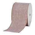 thumbnail image 2 of Clearance Christmas Burlap Wired Ribbon Roll, 2.48 Inch x 10 Yards Natural Linen Edge Craft Ribbon for Wreath Tree Holiday DIY, 2 of 7