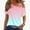Pink, variant on Women's 2025 Dressy Twist-Knot T-Shirt Blouse Cold Shoulder Loose Fit Going Out Top for Casual to Semi-Formal Fashion