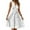 White, variant on WTOBBY Women's Polka Dot Print Casual Work Dress Summer Button Up V-Neck Sleeveless Dress with Ruffle Hem for Business Casual and Friday Office Wear,BlackL