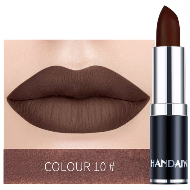Puntoco Lápiz labial de color mate, lápiz labial mate de 12 colores, mujer