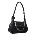 thumbnail image 2 of Bolsa vagabundo de moda para mujer de mujer con decoración de cadena de perlas para regalo (negro) Ehuebsd Para Estrenar, 2 of 2
