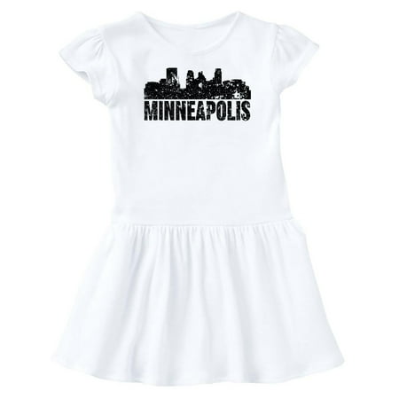 

Inktastic Minneapolis Skyline Grunge Gift Baby Girl Dress