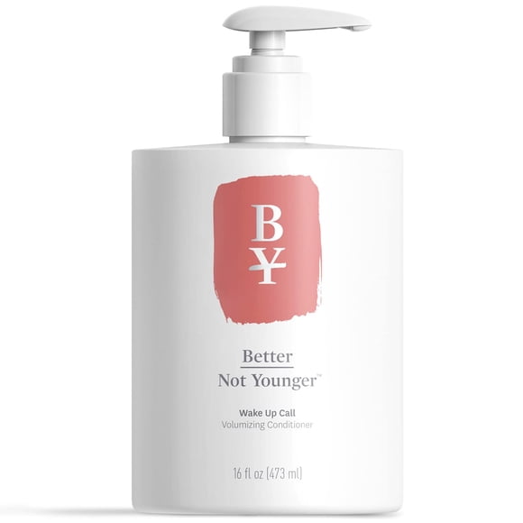 Acondicionador voluminizador Better Not Younger Wake Up Call - 16 oz. onz. Acondicionador para el cabello con ingredientes de origen vegetal diseñado para mujeres mayores de 40 años - Acondicionador s