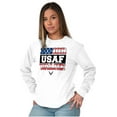 thumbnail image 3 of US Air Force Honor Value USA Flag Unisex Plus Size Long Sleeve Tee Shirt Brisco Brands 3X, 3 of 5