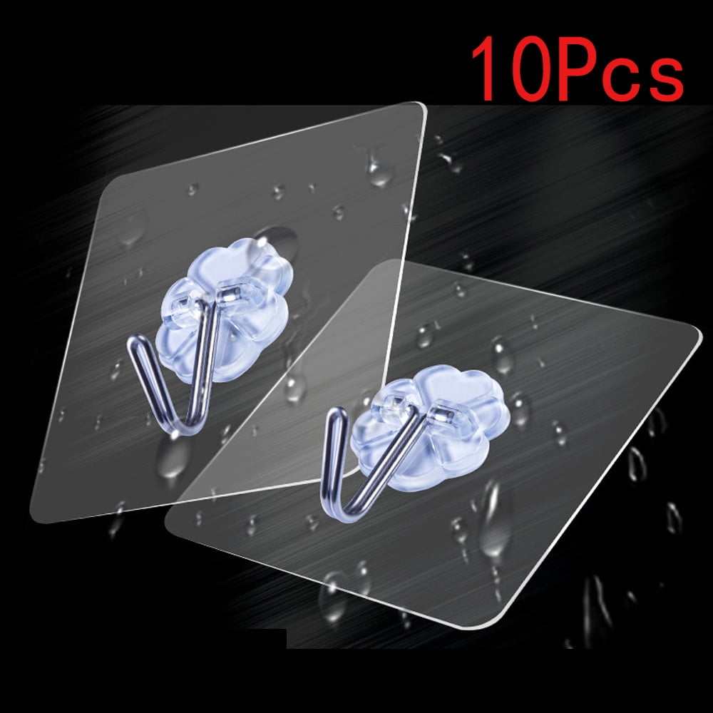 10X Strong Hook Transparent Suction Cup Sucker Wall Hook Hanger Kitchen Bathroom 10X Strong Hook Transparent Suction Cup Sucker Wall Hook Hanger Kitchen Bathroom