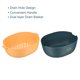 thumbnail image 4 of Cocina Colador Tazón Juego 2uds, Plástico Lavado Tazón y Colador, Desmontable Pasta Escurridor Cesta para Frutas Verduras, O Tipo & U Tipo-Dark Azul, 4 of 7