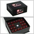 thumbnail image 6 of J2 Engineering LN-T7-002-15-RD J2 Engineering 7075 -T6 Forged Aluminum M12X1.5 16Pcs 50mm Height Open -End Lug Nut Set w / 4Pcs Lock+Key (Red), 6 of 6
