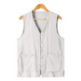 thumbnail image 6 of RFQWOVSR Mens Cotton Linen Summer Vest with Chinese Knot Buttons Loose Fit Retro M, 6 of 6