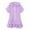 Purple, variant on Odeerbi Kids Girls Swim Cover Up Toddler Swimsuit Coverup Hooded Zip-Up Beach Bathing Suit Robe